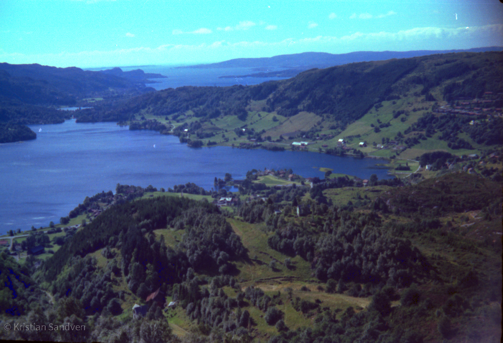 Juli 1980: Kalandsvatnet sett fra Gavlen.